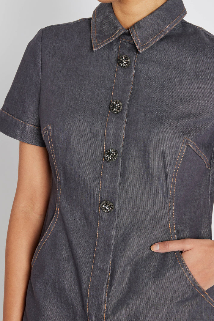 Bruuns Bazaar Women BellisBBZendias kjole Kjoler Blue Denim