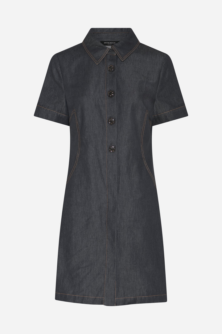 Bruuns Bazaar Women BellisBBZendias kjole Kjoler Blue Denim