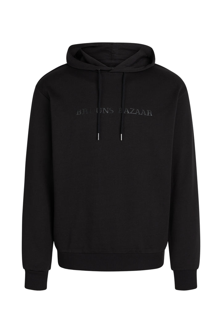 Bruuns Bazaar Men BertilBB hoodie Sweatshirt Black