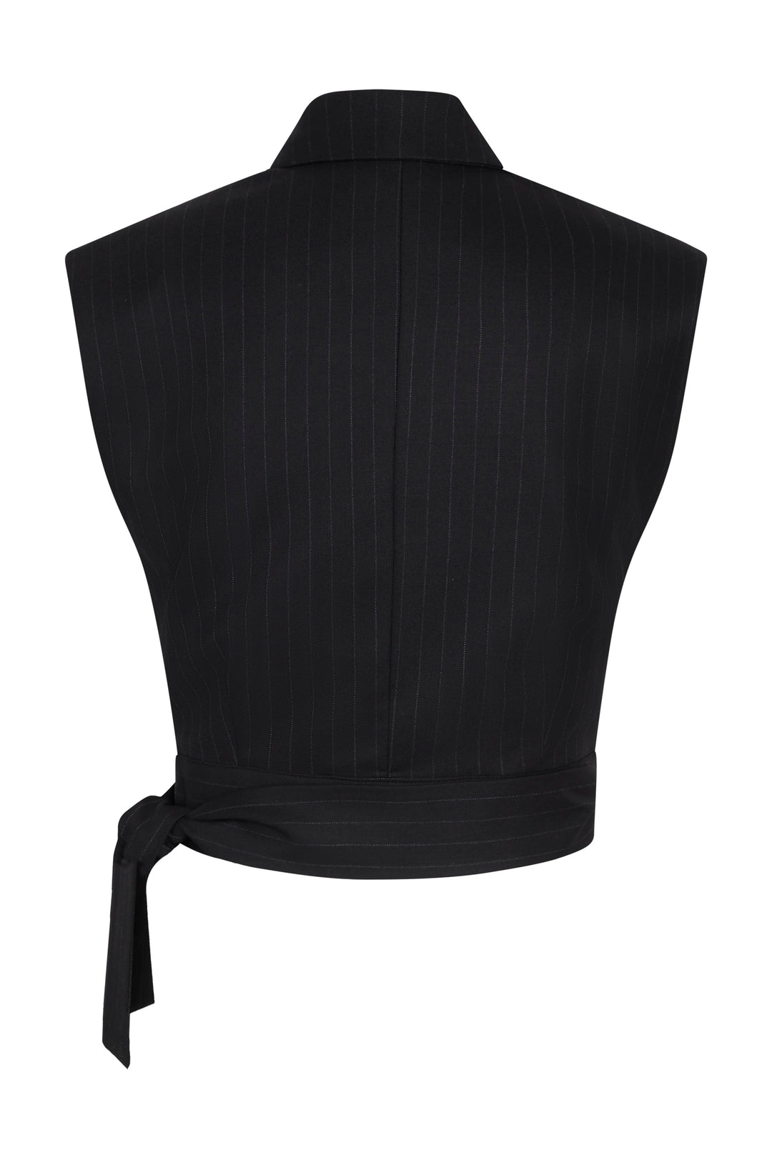 Bruuns Bazaar Women BillBBBerin waistcoat Blazer Black pinstripe