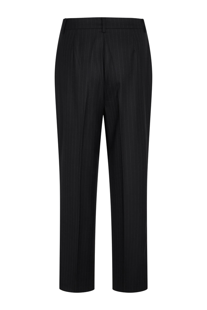 Bruuns Bazaar Women BillBBEleza pants Bukser Black pinstripe