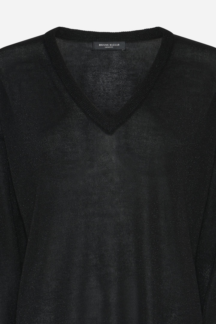 Bruuns Bazaar Women BluebellBBMarlea strik Strik Black with lurex
