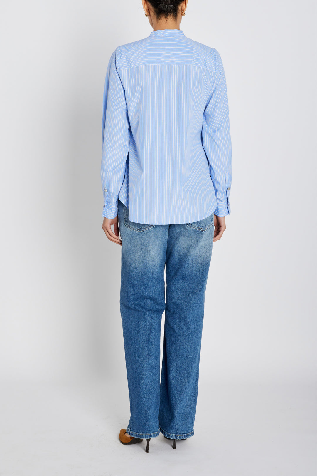 Bruuns Bazaar Women BorassusBBElza skjorte Skjorter Light blue stripe