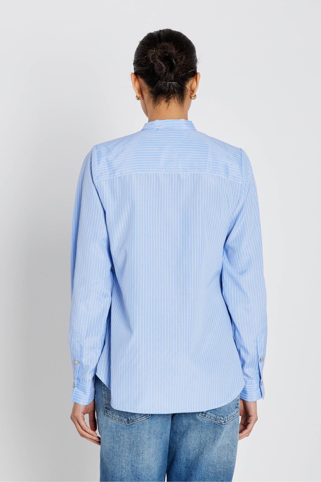 Bruuns Bazaar Women BorassusBBElza skjorte Skjorter Light blue stripe