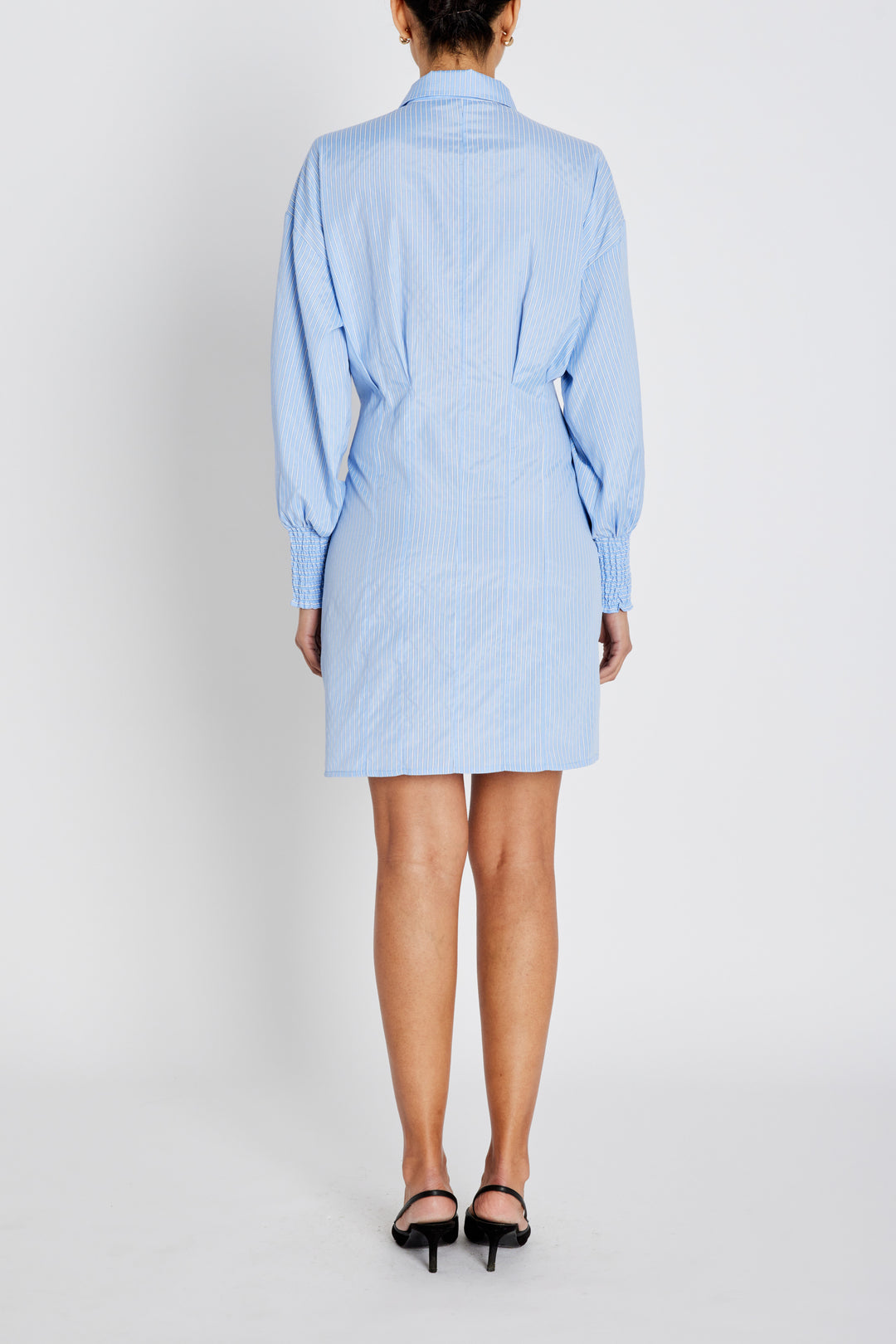 Bruuns Bazaar Women BorassusBBLinne kjole Kjoler Light blue stripe