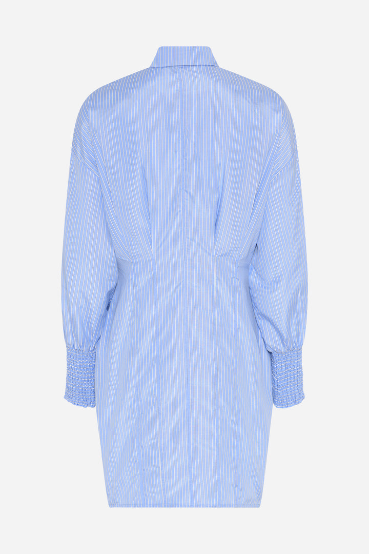 Bruuns Bazaar Women BorassusBBLinne kjole Kjoler Light blue stripe