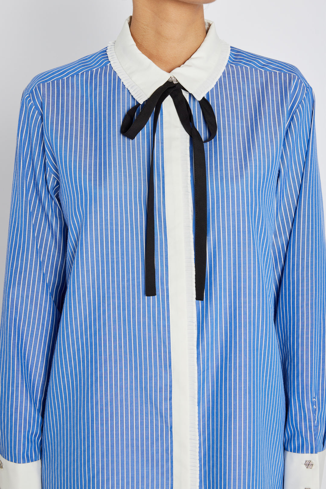 Bruuns Bazaar Women BorassusBBZiana skjorte Skjorter Dark blue Stripe