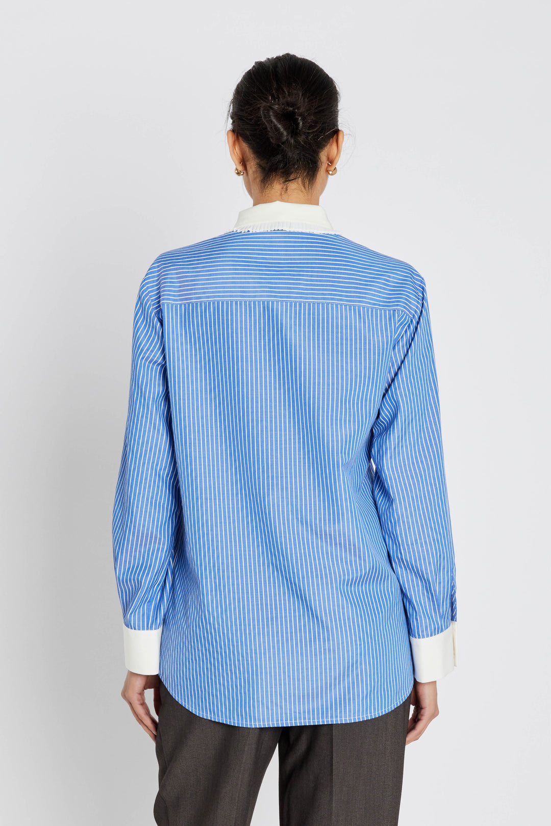 Bruuns Bazaar Women BorassusBBZiana skjorte Skjorter Dark blue Stripe