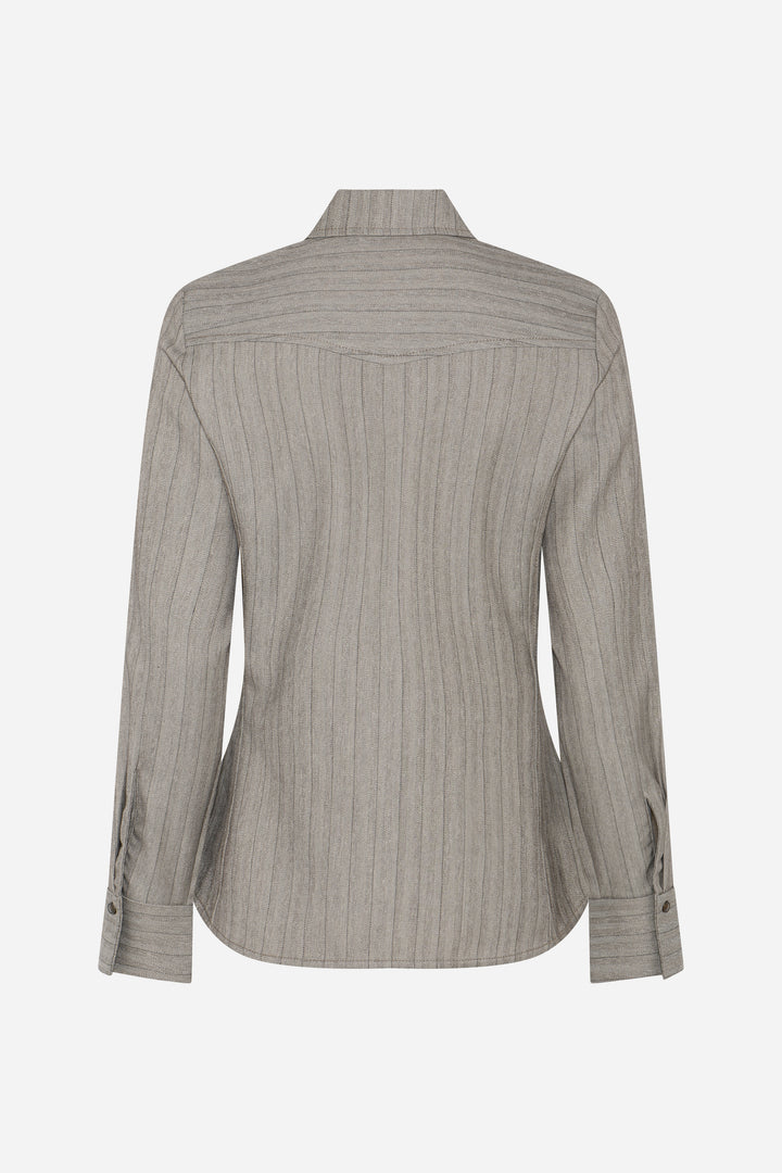 Bruuns Bazaar Women BoxelderBBFuju skjorte Skjorter Pinstripe w sequins