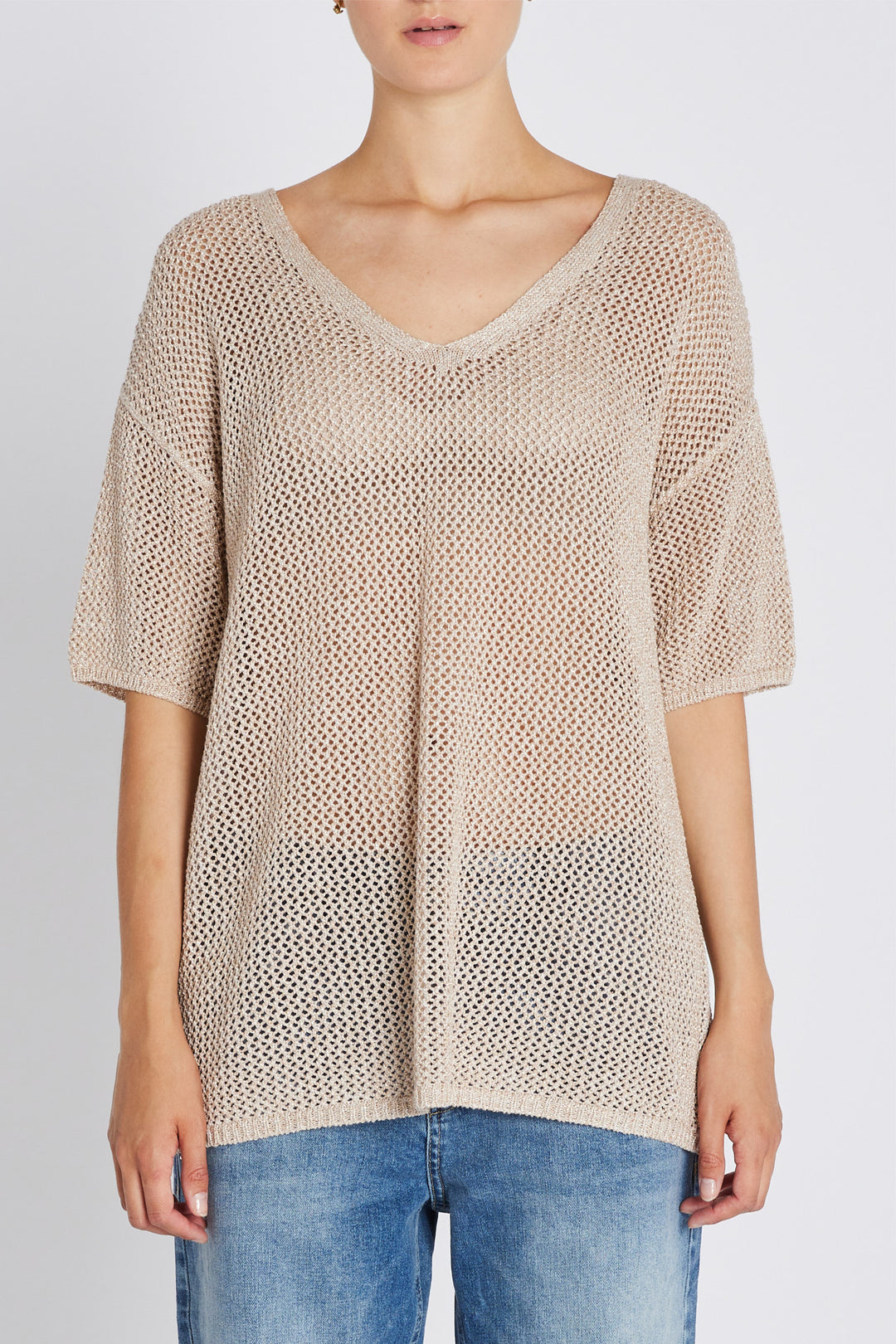 Bruuns Bazaar Women BoxwoodBBTasja strik Strik Beige w lurex
