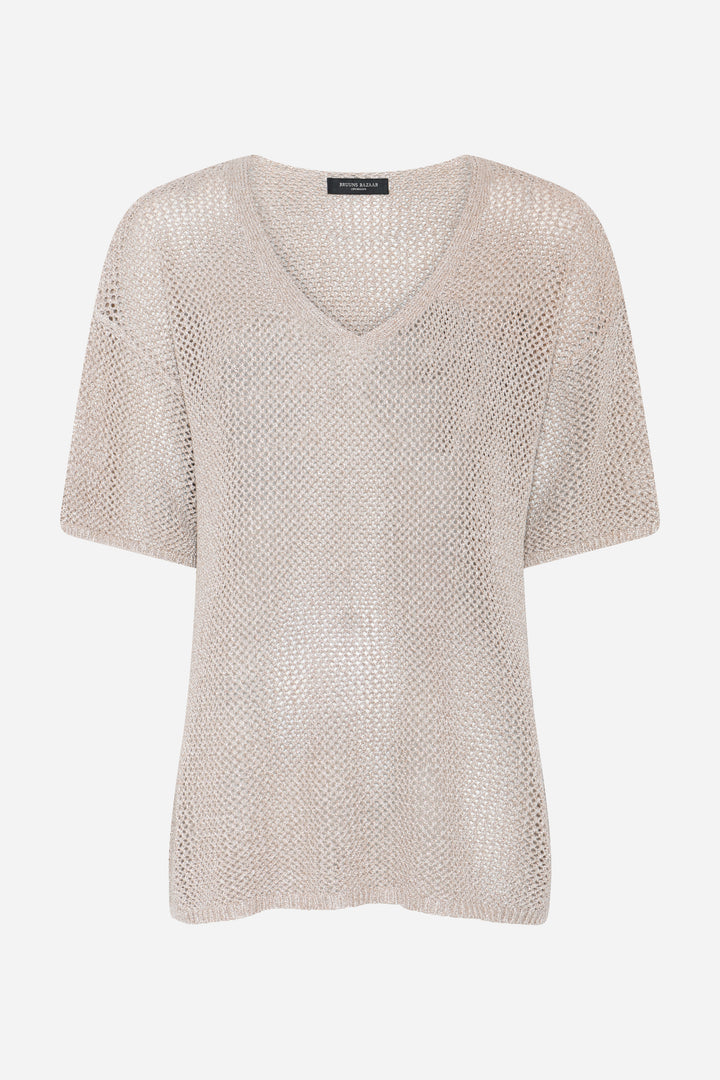 Bruuns Bazaar Women BoxwoodBBTasja strik Strik Beige w lurex