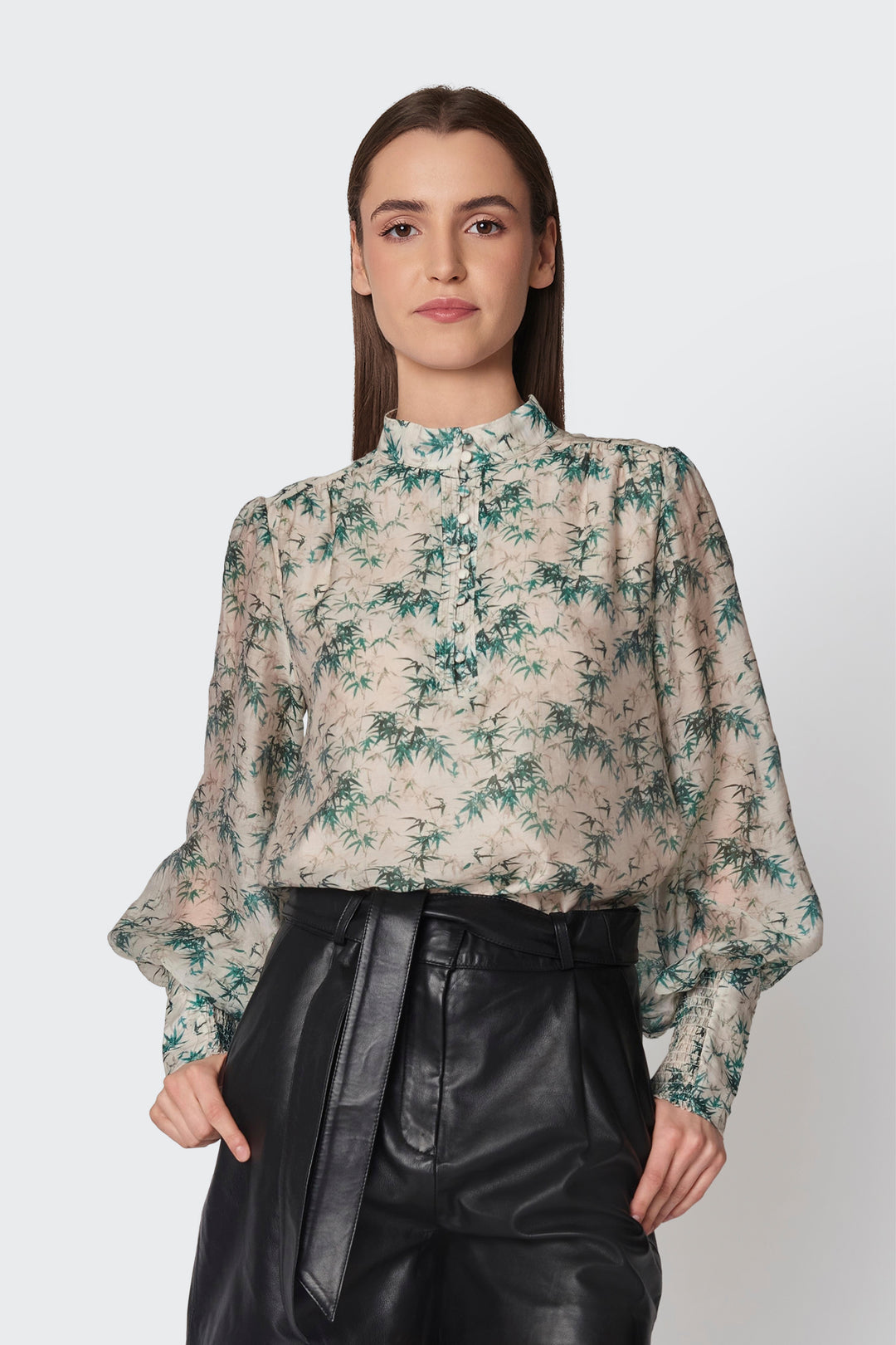 Bruuns Bazaar Women BoysenBBOmaira blouse Bluser Green print