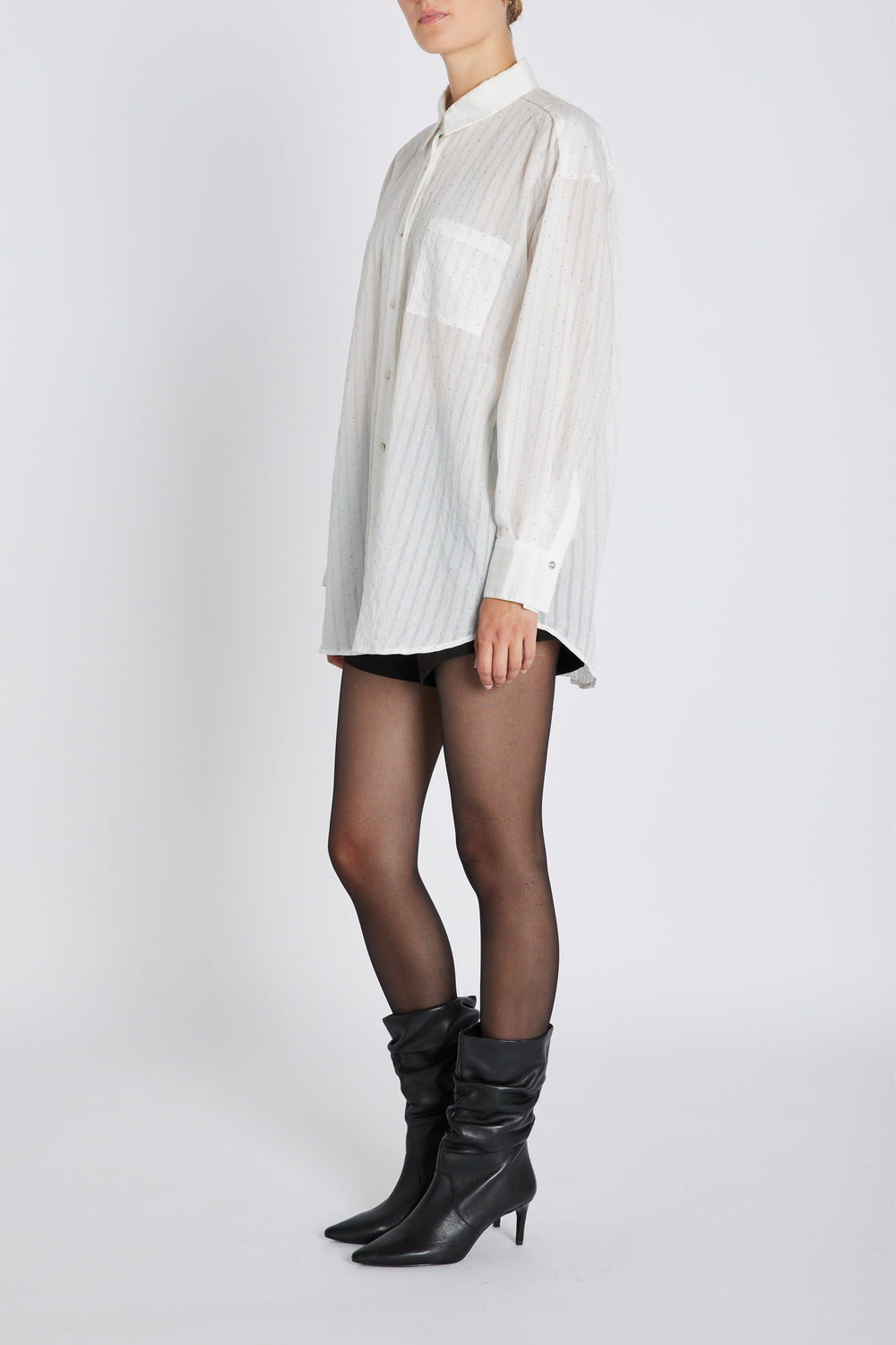 Bruuns Bazaar Women CalceoBBLowisa skjorte Skjorter White cream stripe