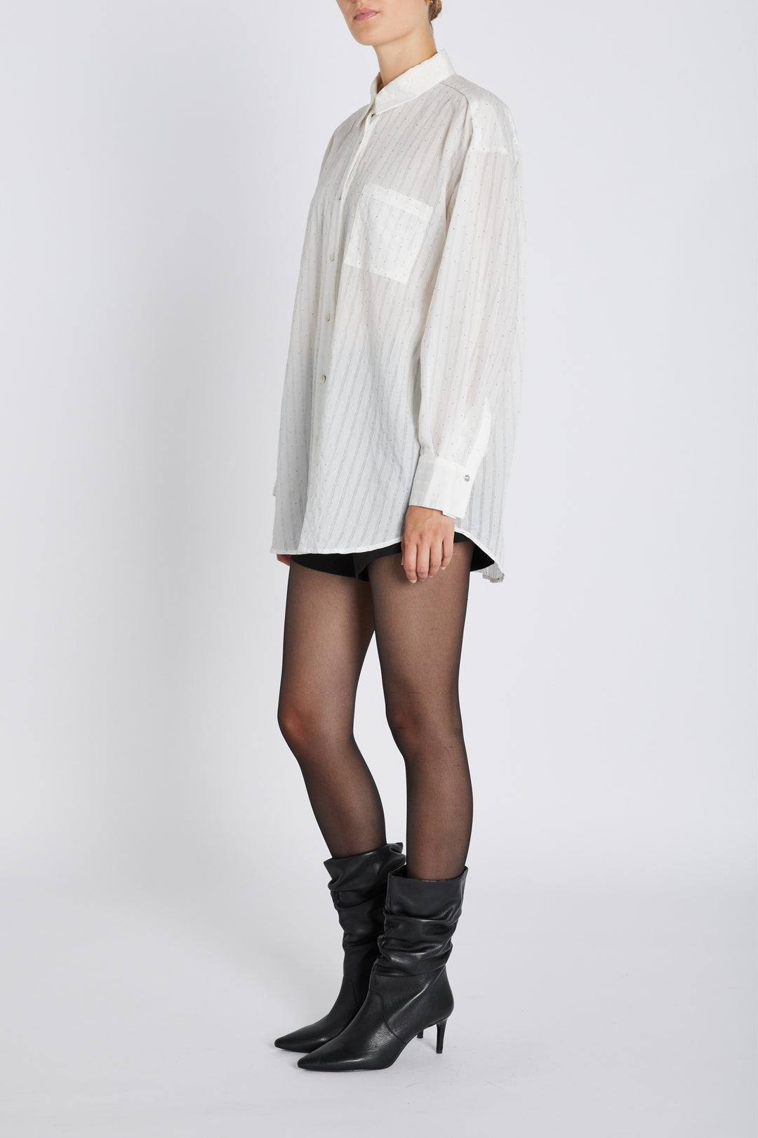 Bruuns Bazaar Women CalceoBBLowisa skjorte Skjorter White cream stripe