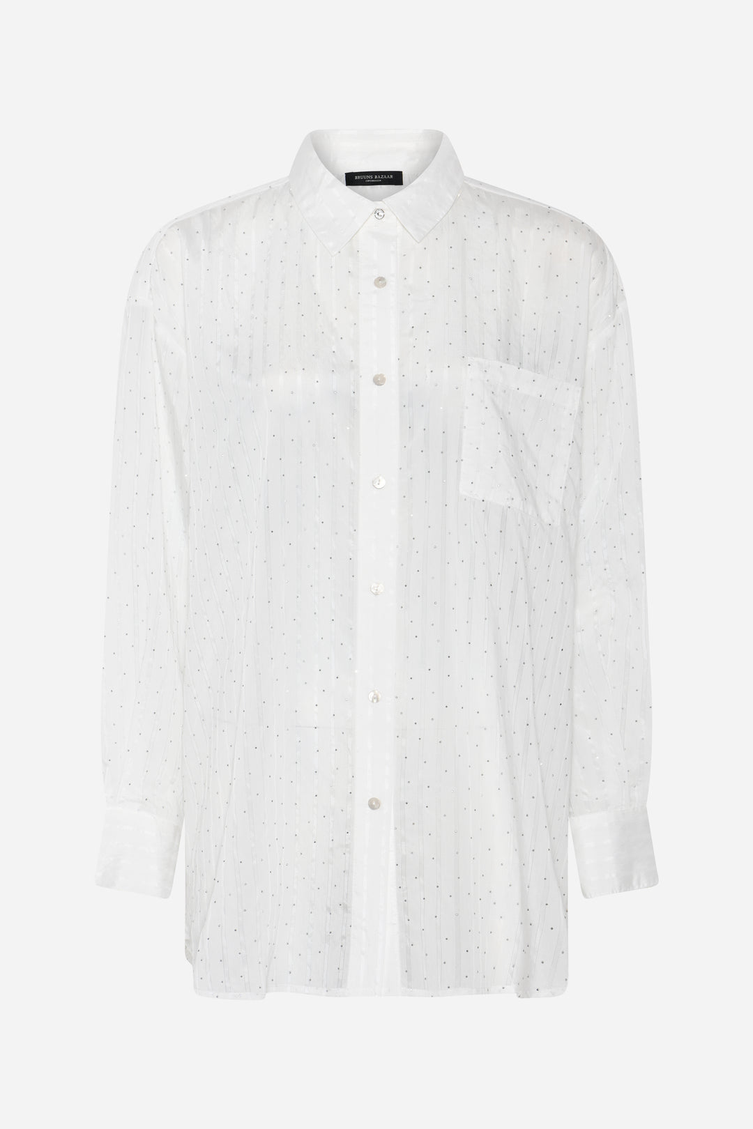 Bruuns Bazaar Women CalceoBBLowisa skjorte Skjorter White cream stripe