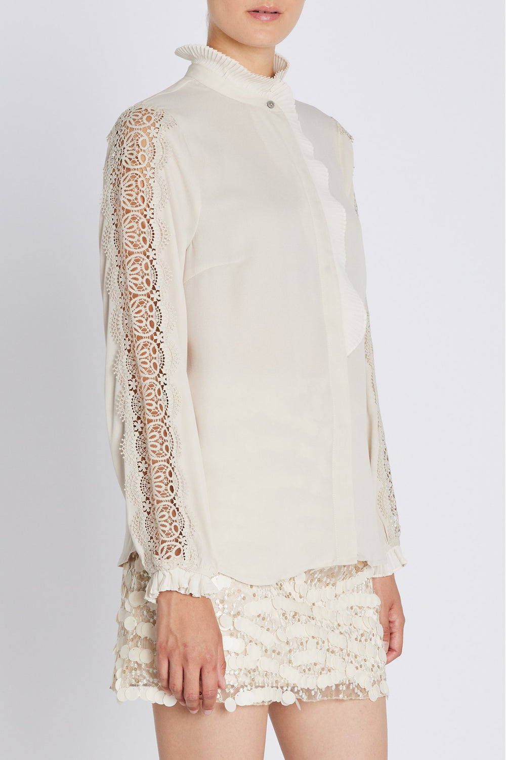 Bruuns Bazaar Women CamillaBBVenya skjorte Skjorter Silver Cloud