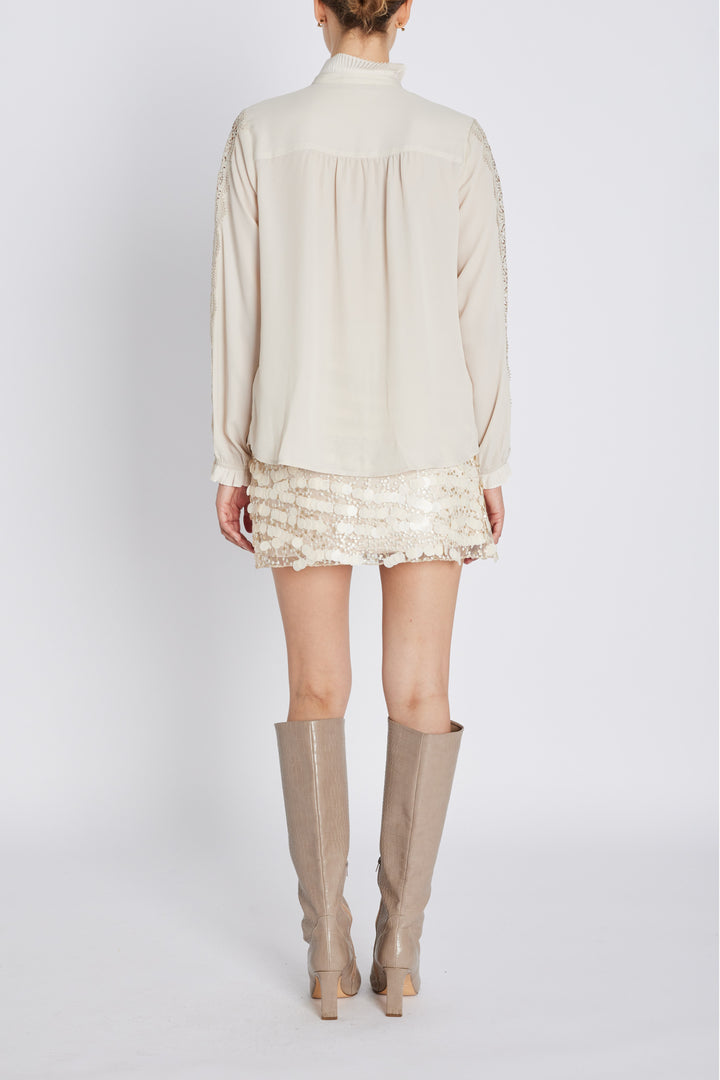 Bruuns Bazaar Women CamillaBBVenya skjorte Skjorter Silver Cloud