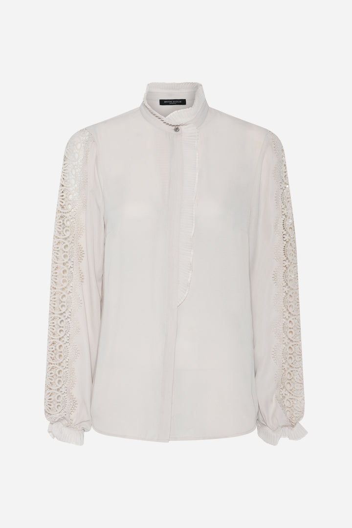 Bruuns Bazaar Women CamillaBBVenya skjorte Skjorter Silver Cloud