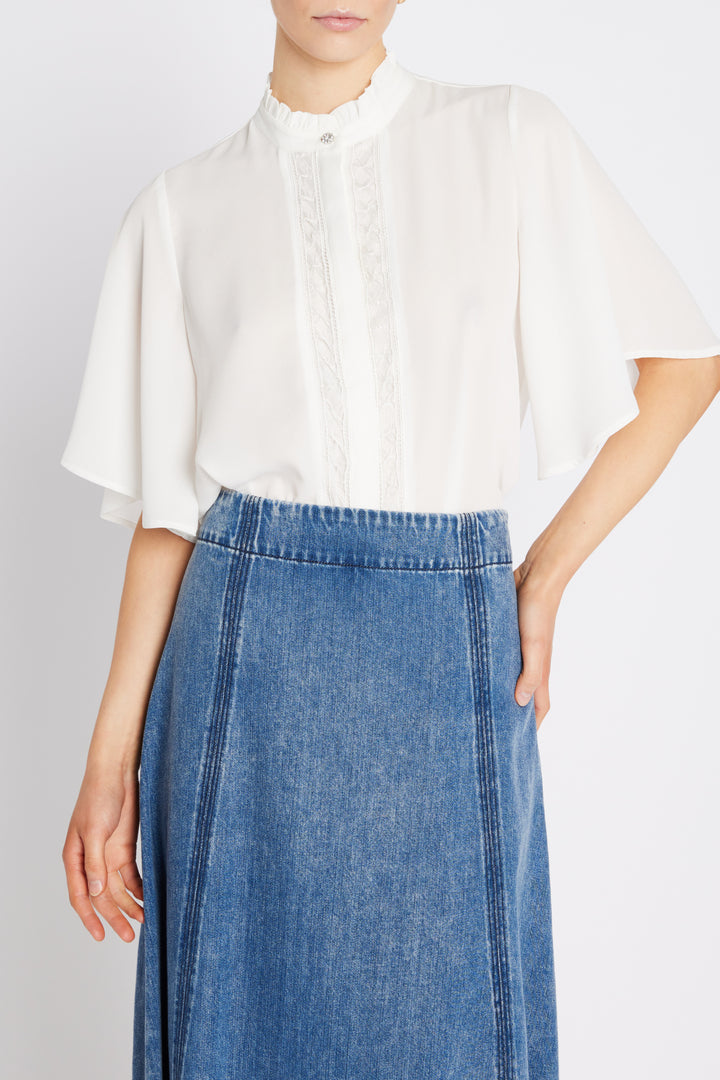 Bruuns Bazaar Women CamillaBBVivia skjorte Skjorter Snow White