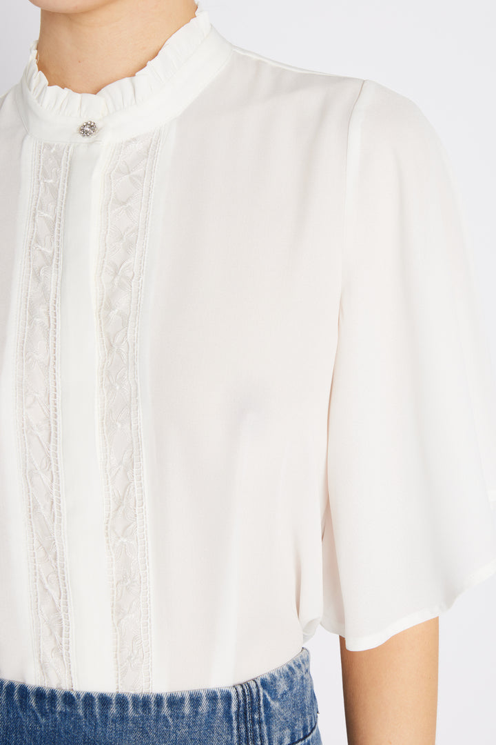 Bruuns Bazaar Women CamillaBBVivia skjorte Skjorter Snow White