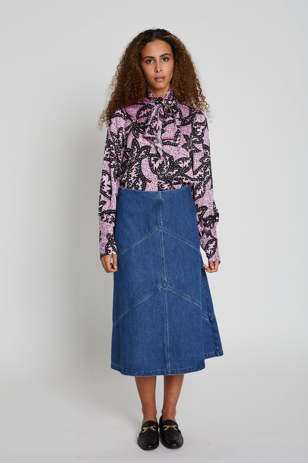 Bruuns Bazaar Women CanaBBEleen nederdel Skirt Dark Blue denim