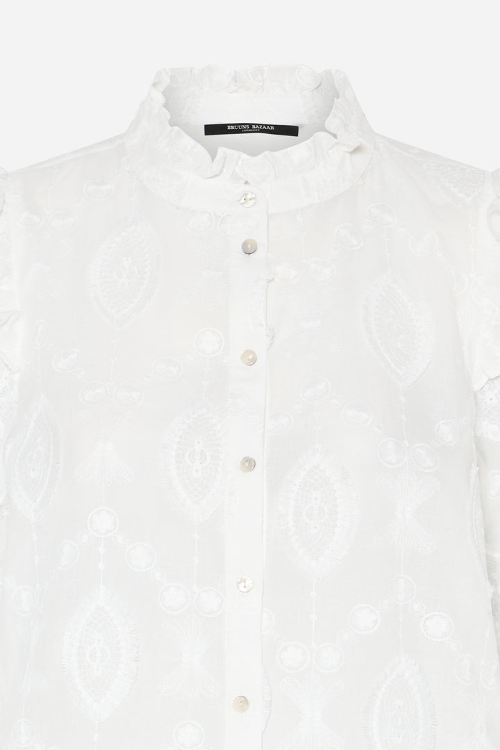 Bruuns Bazaar Women CanterburyBBCaro skjorte Skjorter White