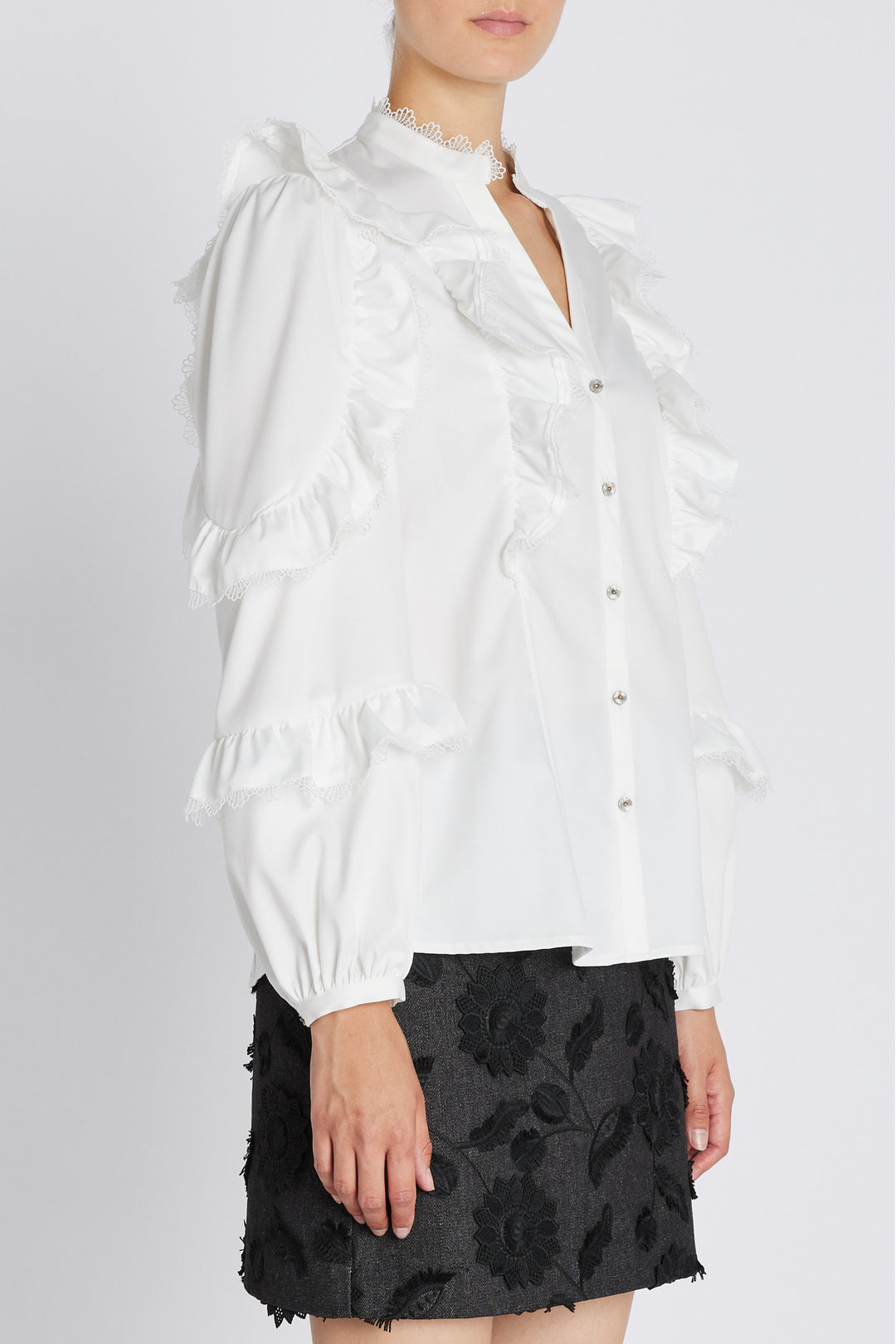 Bruuns Bazaar Women CardiniBBTaya skjorte Skjorter Snow White
