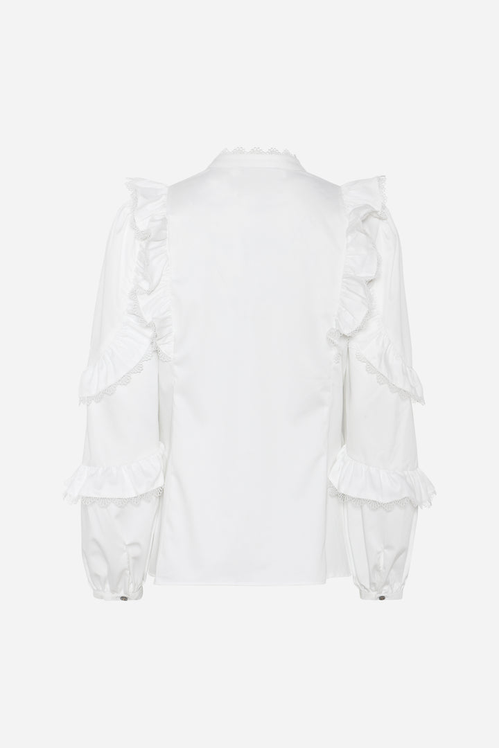 Bruuns Bazaar Women CardiniBBTaya skjorte Skjorter Snow White