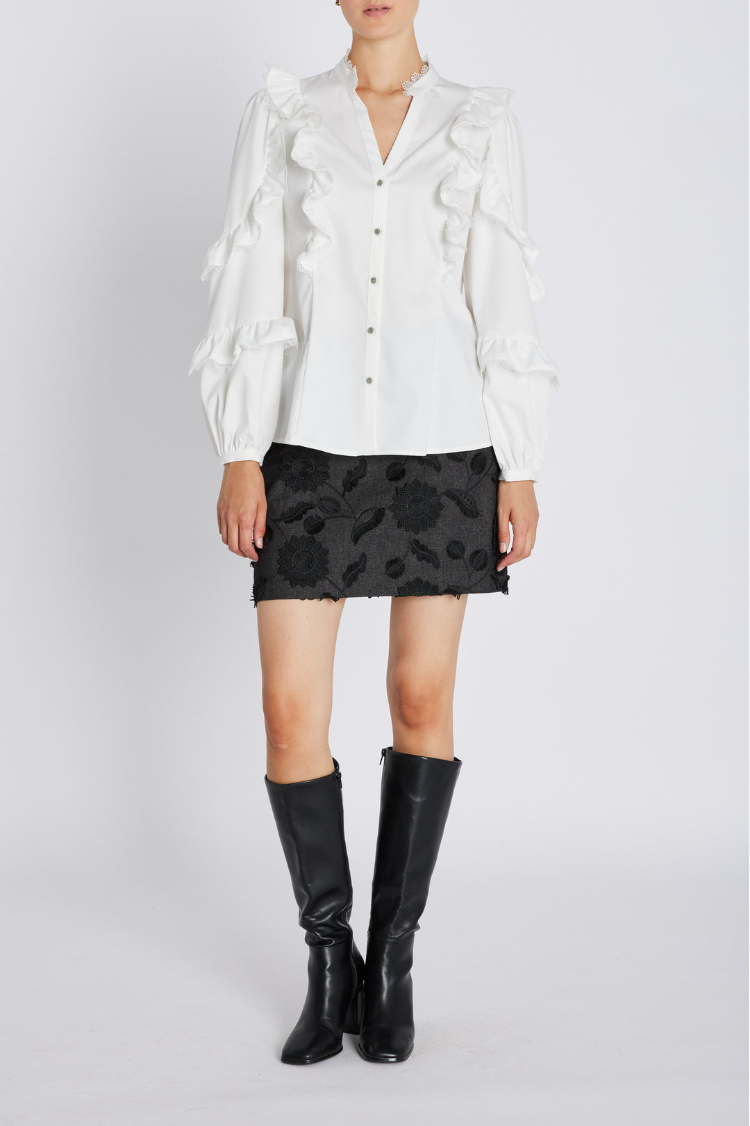 Bruuns Bazaar Women CardiniBBTaya skjorte Skjorter Snow White
