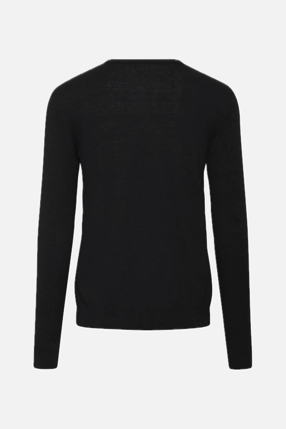 Bruuns Bazaar Men CashwoolBB Crew neck knit Strik Black