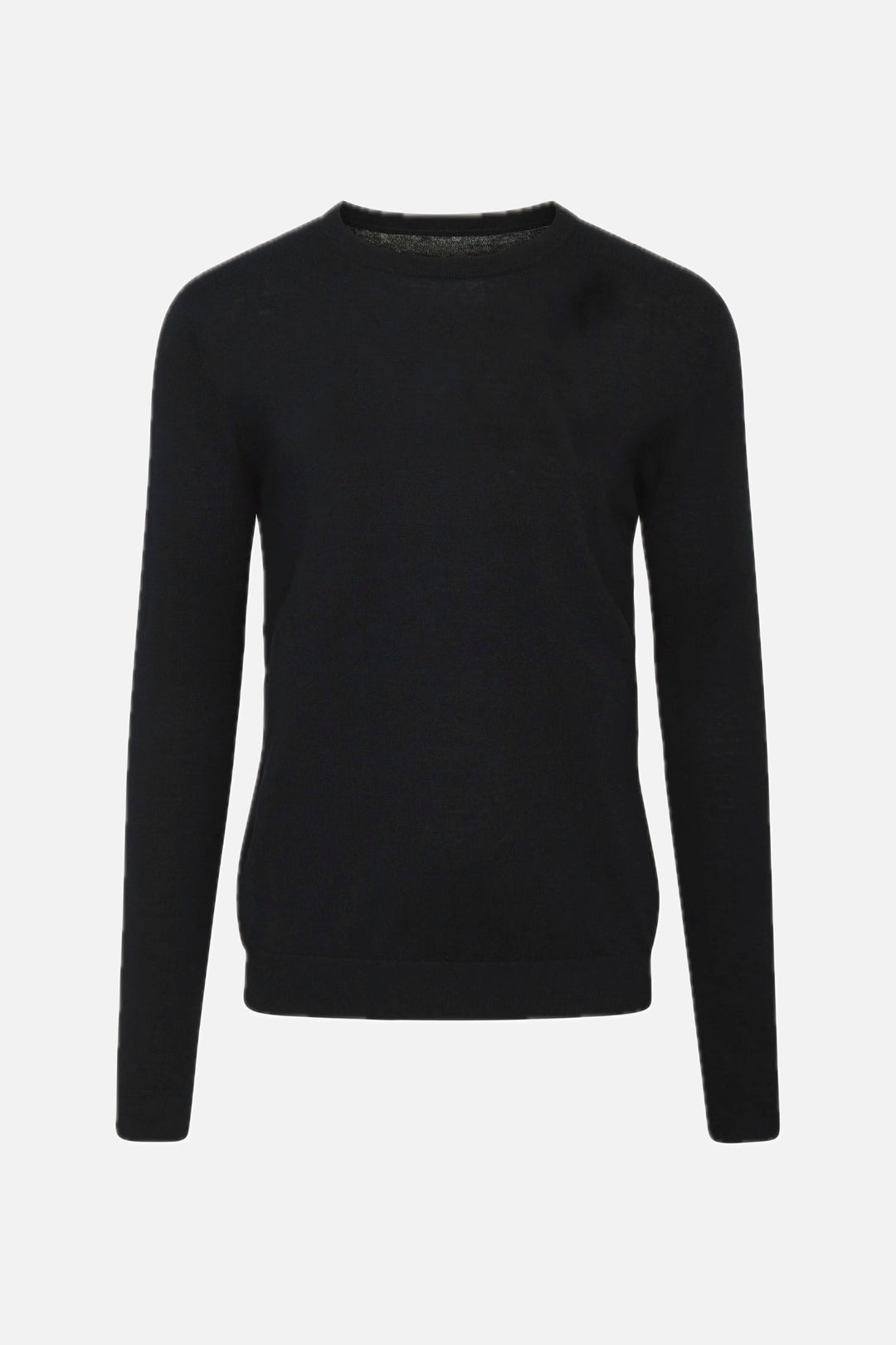 Bruuns Bazaar Men CashwoolBB Crew neck knit Strik Black