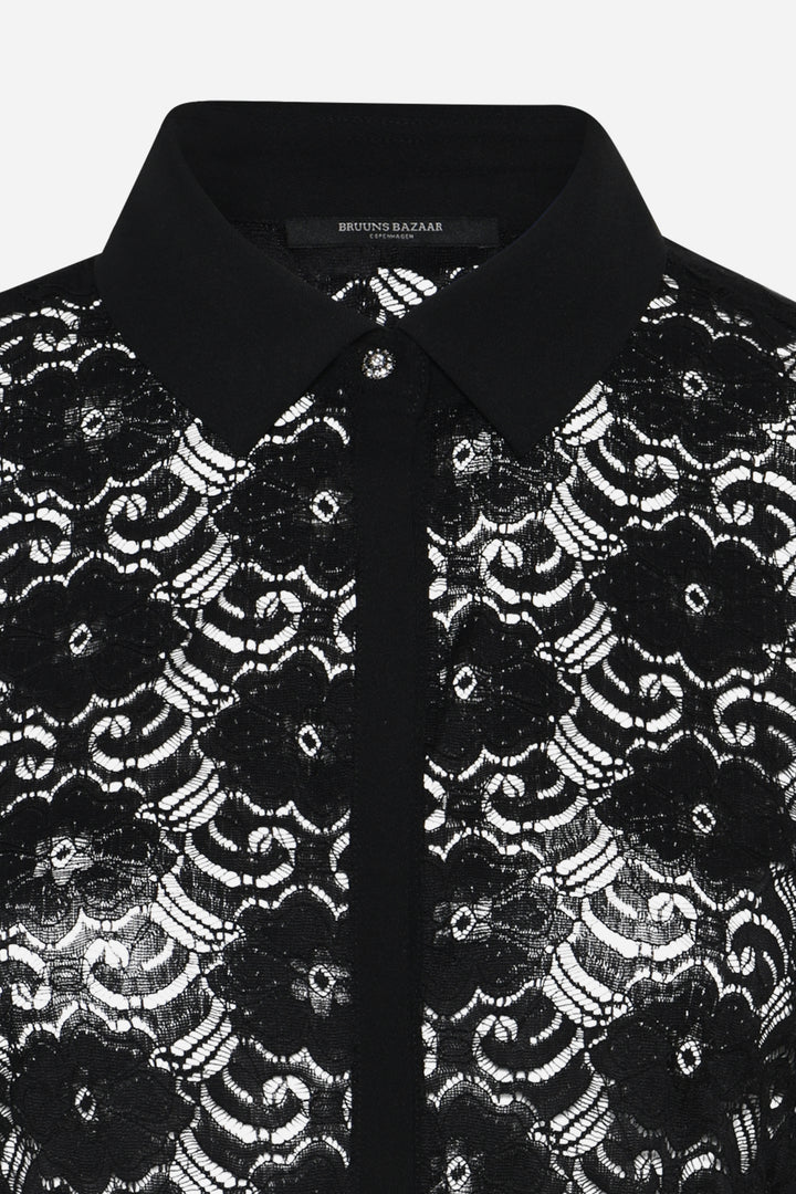 Bruuns Bazaar Women CastaneaBBVindie skjorte Skjorter Black