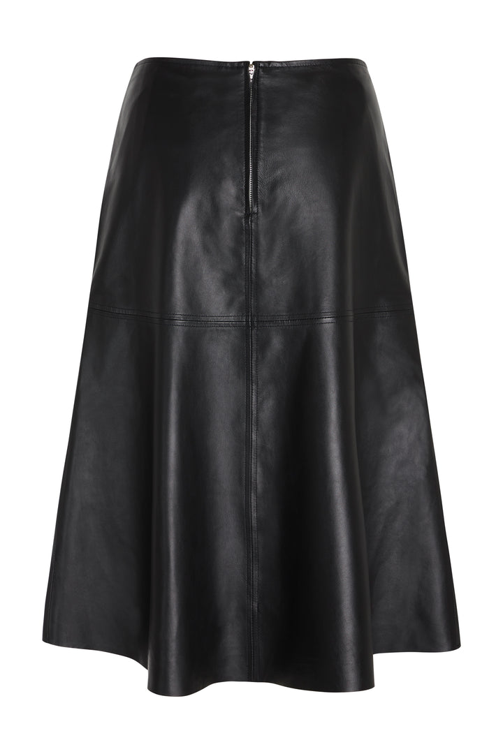 Bruuns Bazaar Women CatalinaBBFraya Leather skirt Nederdele Black