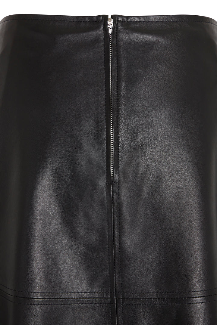 Bruuns Bazaar Women CatalinaBBFraya Leather skirt Nederdele Black