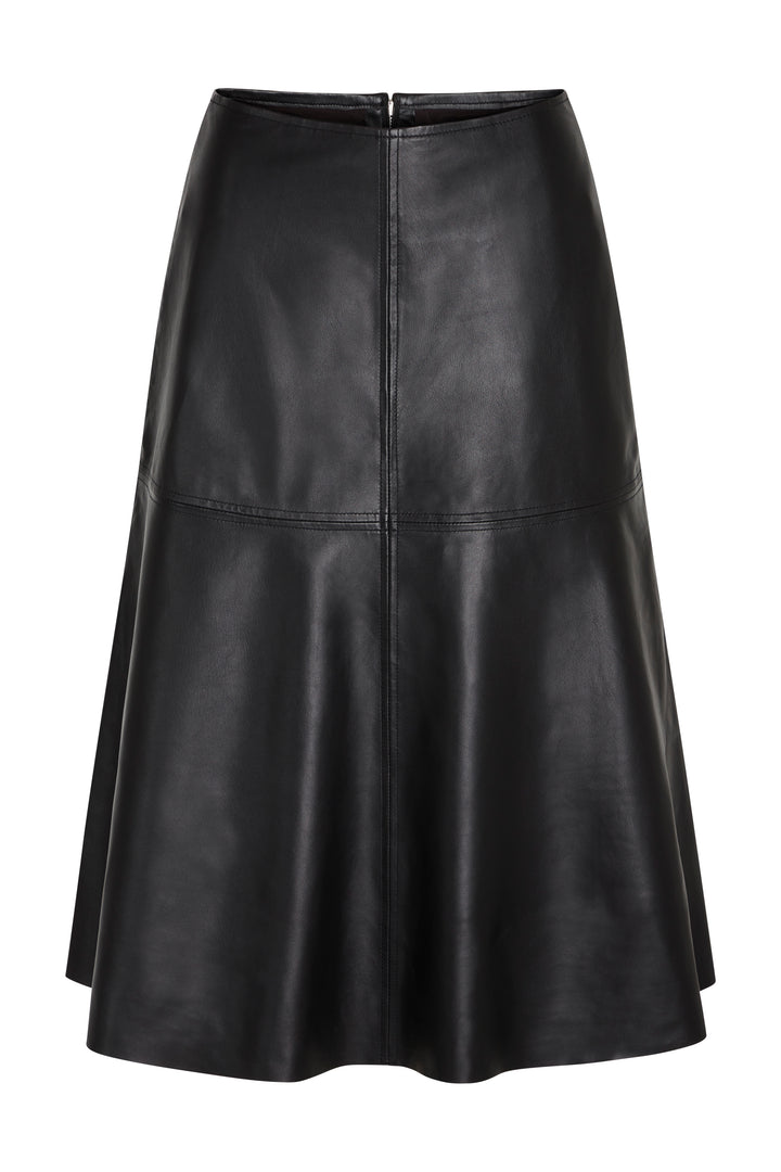 Bruuns Bazaar Women CatalinaBBFraya Leather skirt Nederdele Black