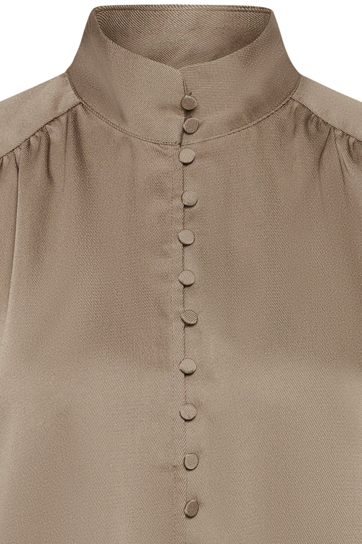 Bruuns Bazaar Women CedarsBBChatrina blouse Bluser Roasted Grey Khaki