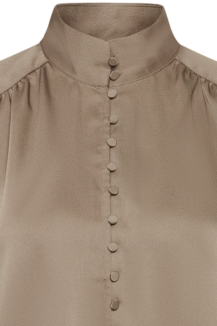 Bruuns Bazaar Women CedarsBBChatrina blouse blouse Roasted Grey Khaki