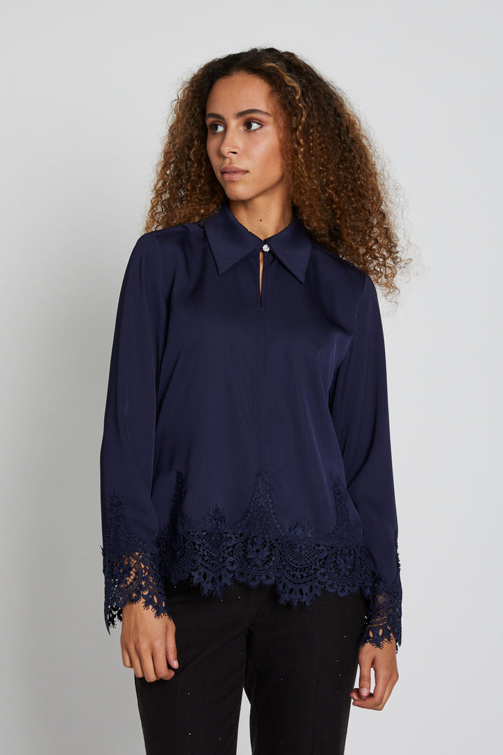 Bruuns Bazaar Women CedarsBBElaina bluse Bluser Navy