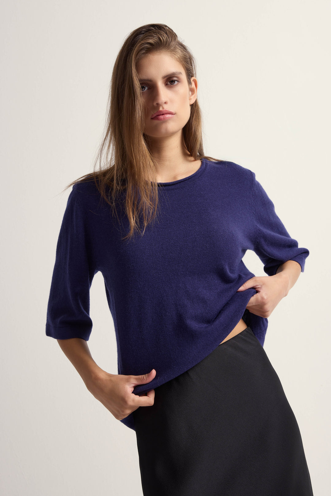 Bruuns Bazaar Women ChalinaBBAndra strik Strik Dark Blue