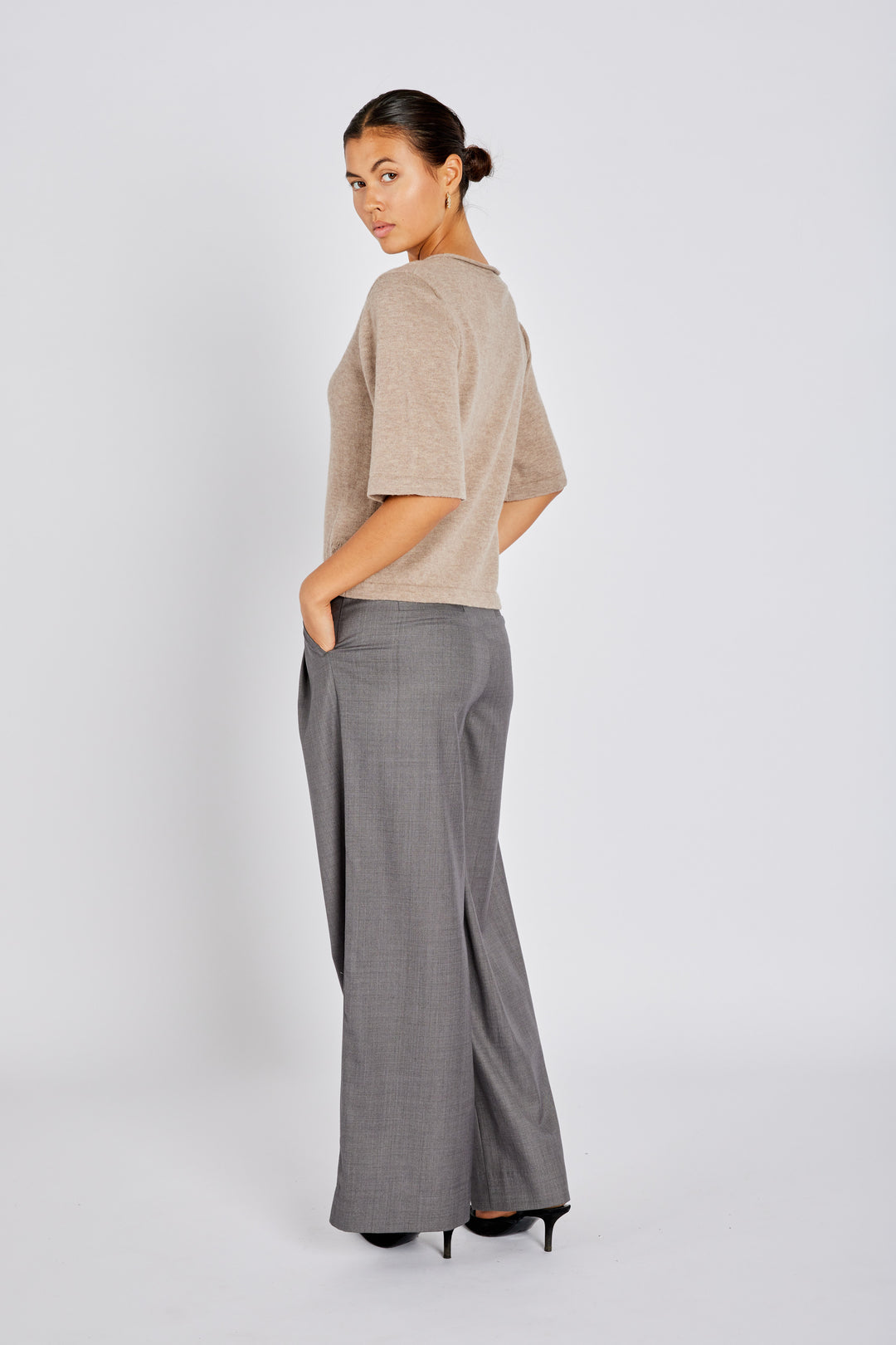 Bruuns Bazaar Women ChalinaBBAndra strik Strik Sand Melange