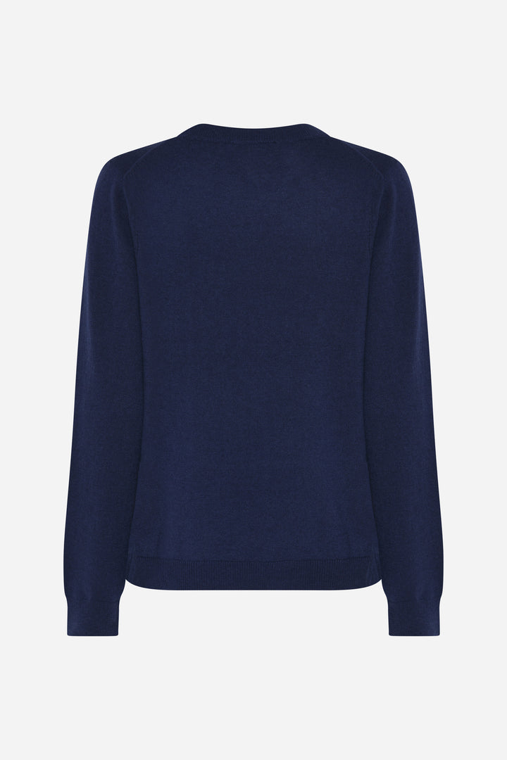 Bruuns Bazaar Women ChalinaBBAndras knit Strik Dark Blue