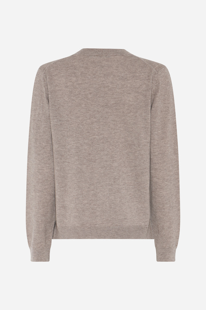 Bruuns Bazaar Women ChalinaBBAndras knit Strik Sand Melange