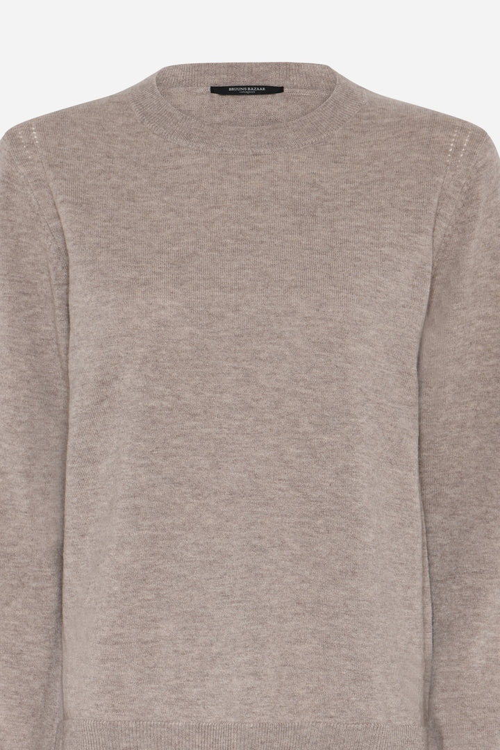 Bruuns Bazaar Women ChalinaBBAndras knit Strik Sand Melange
