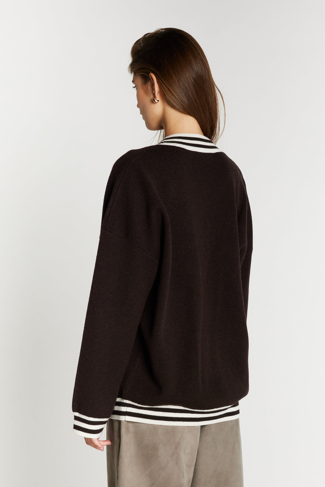 Bruuns Bazaar Women ChalinaBBSira strik cardigan Strik Dark Brown