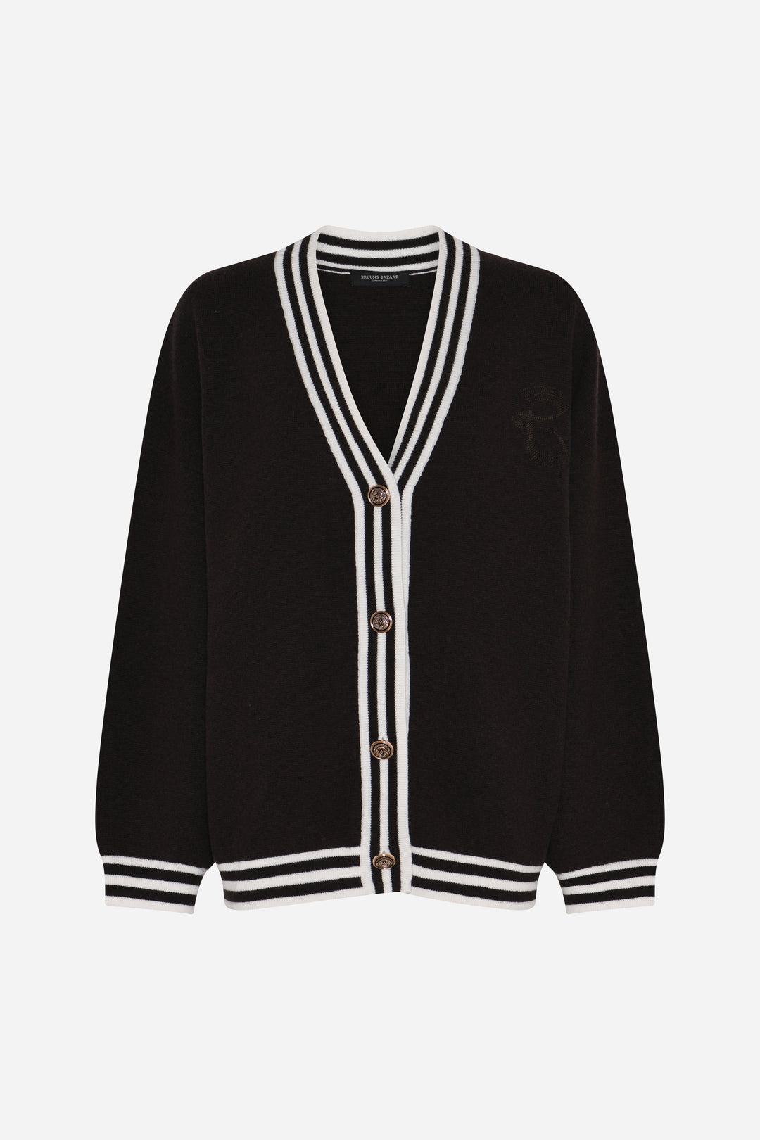 Bruuns Bazaar Women ChalinaBBSira strik cardigan Strik Dark Brown