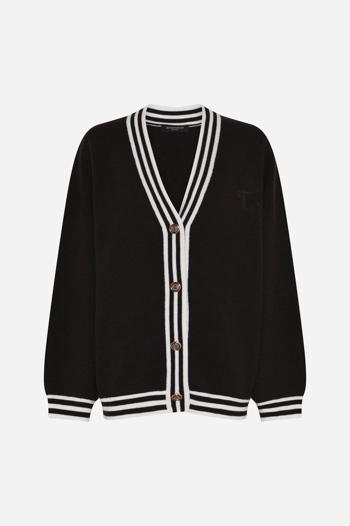 Bruuns Bazaar Women ChalinaBBSira strik cardigan Strik Dark Brown