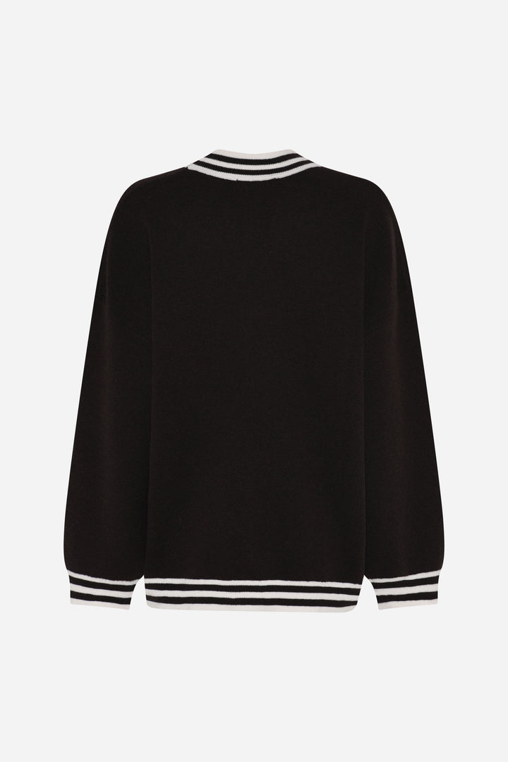 Bruuns Bazaar Women ChalinaBBSira strik cardigan Strik Dark Brown