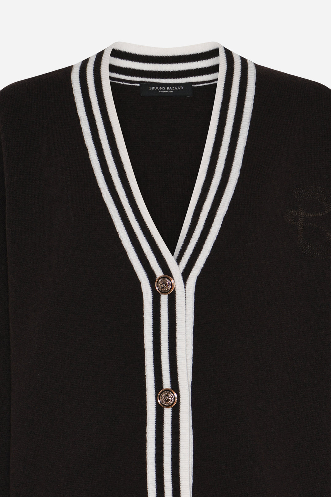 Bruuns Bazaar Women ChalinaBBSira strik cardigan Strik Dark Brown