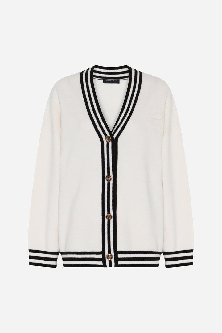 Bruuns Bazaar Women ChalinaBBSira strik cardigan Strik Snow White