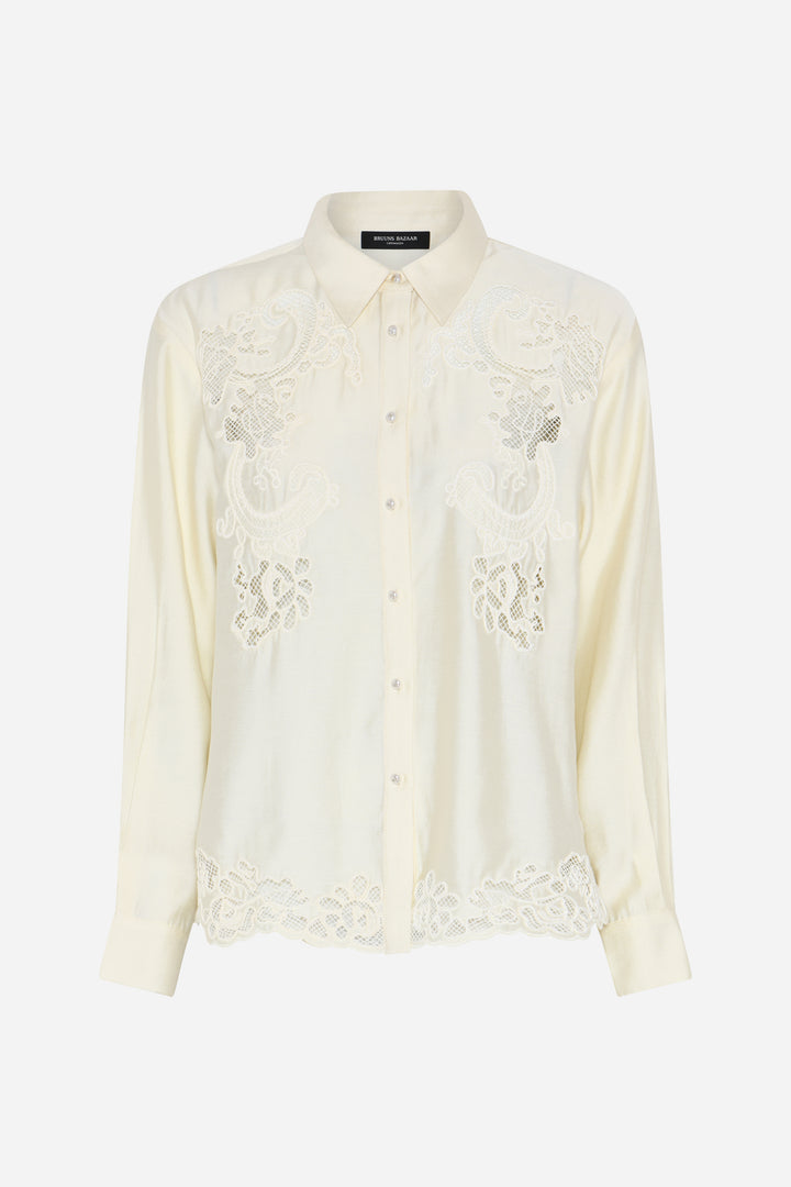 Bruuns Bazaar Women ChamaBBAlya skjorte Skjorter Snow White